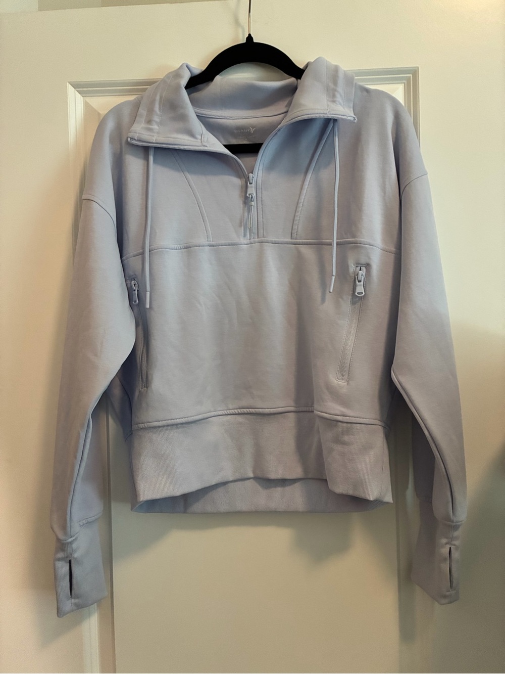 Old Navy Light Lavender Quarter-Zip Pullover